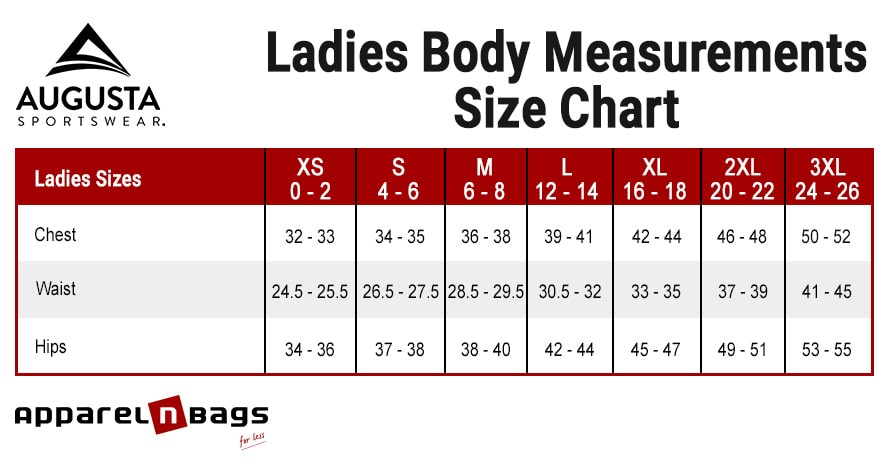 Augusta Sportswear - Size Chart