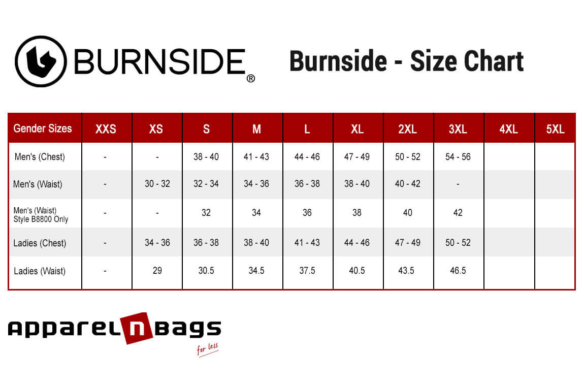 Burnside - Size Chart
