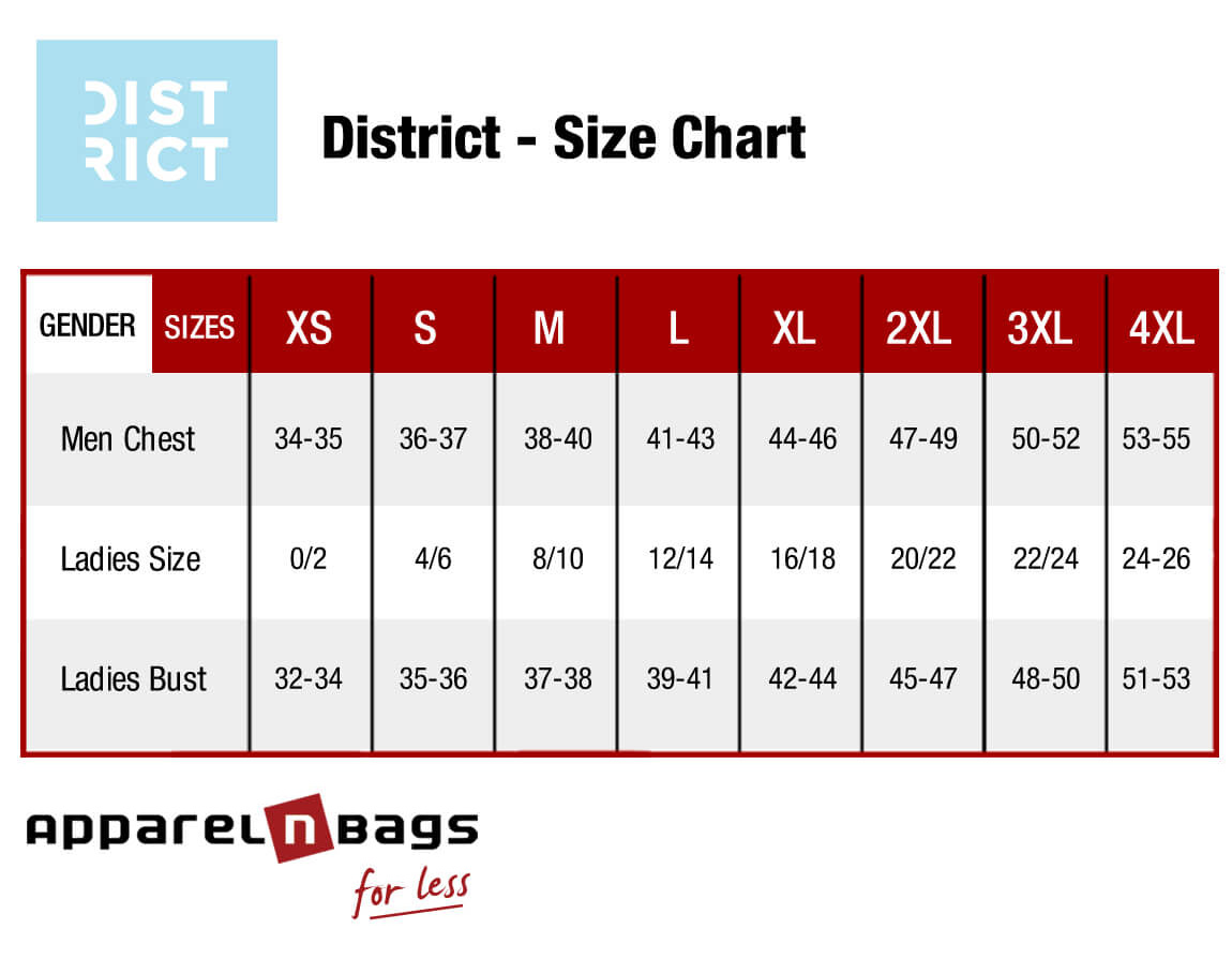 District - Size Chart