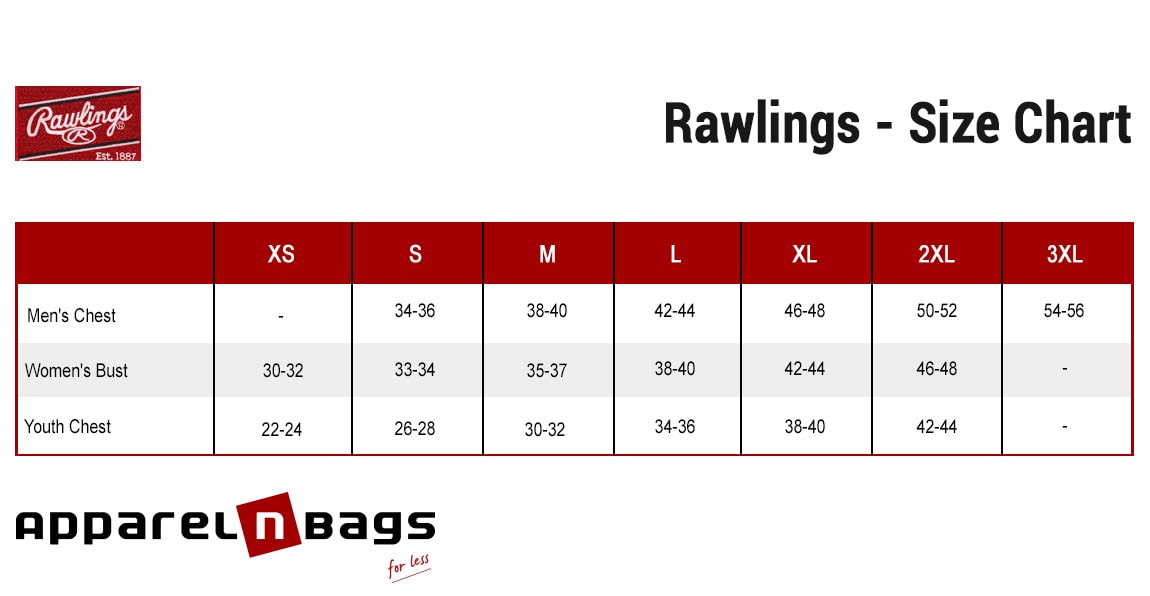 Rawlings - Size Chart