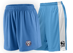 shop custom blue shorts