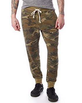 Alternative 8625F Mens Campus Burnout French Terry Jogger Pants