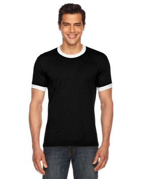 American Apparel BB410W Unisex Poly-Cotton Ringer T-Shirt