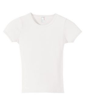 Anvil 1441 Women's Ringspun 1x1 Ribbed Scoop Neck T-Shirt