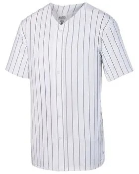 Custom Baseball Jersey Embroidered Your Names and Numbers –  Pinstripe(White/Black) - Blank Jerseys