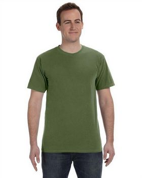 Authentic Pigment 1969 Men's 5.6 oz. Pigment-Dyed & Direct-Dyed Ringspun T-Shirt