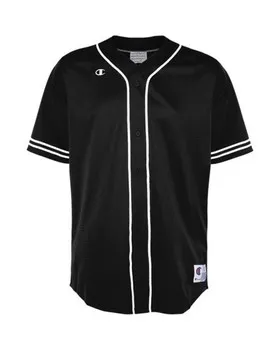 Camo SS Baseball Jersey with Customization Available, Black