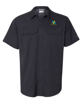 Columbia Logo Embroidered Silver Ridge Lite Short Sleeve Shirt - For Men