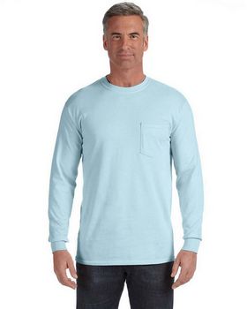 Comfort Colors C4410 Long Sleeve Pocket T-Shirt - ApparelnBags.com