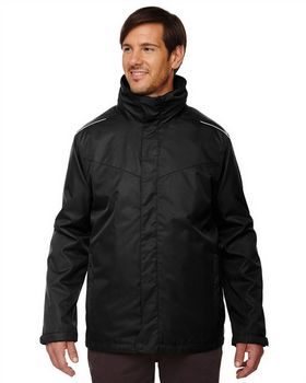 Core365 88205T Region Men's Tall 3-in-1 Jacket With Fleece Liner
