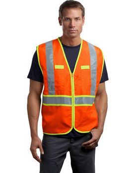 Cornerstone CSV407 Men's ANSI Class 2 Dual-Color Safety Vest