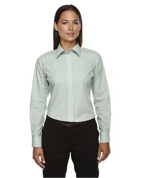 Devon & Jones D645W Women's Crown Collection Banker Stripe Shirt