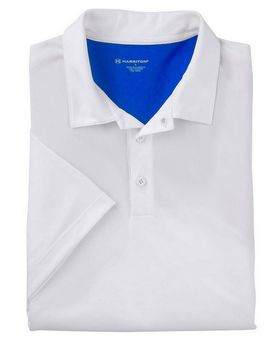 Harriton M356 Men's Back Blocked Micro Pique Polo