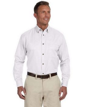 Harriton M500 Men's Easy Blend Twill Shirt With Stain-Release