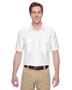 Harriton M580 Men's Key West Short Sleeve Performance Staff Shirt