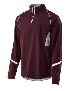 Maroon/White/White Print