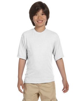 Jerzees 21B Youth 5.3 oz 100% Polyester Crew T-Shirt