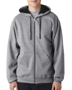 Jerzees J93 Men's NuBlend Contrast Full Zip Hooded Sweatshirt