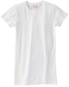 LAT 3616 Girls Ringspun Longer Length T-Shirt