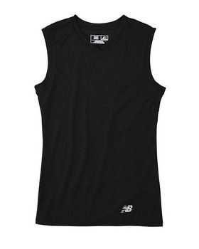 New Balance N7117L Ladies Ndurance Athletic V-Neck Workout T-Shirt