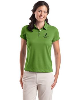 Nike Golf Logo Embroidered Dri-FIT Pebble Texture Polo Shirt - For Women