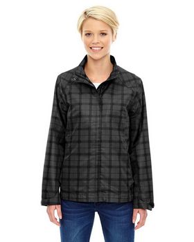 North End 78671 Women's Locale Lightweight City Plaid Jacket