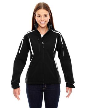 North End 78650 Women's Colorblocked Fleece Bonded Soft Shell Jacket