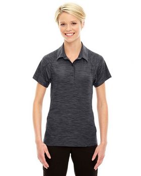 North End 78668 Women's Barcode Performance Stretch Polo