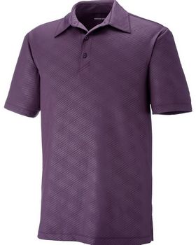 North End 88659 Men's Maze Performance Stretch Embossed Print Polo