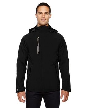 North End 88665 Men's Axis Soft Shell Jacket with Print Graphic Accents