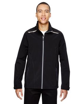 North End 88693 Men's Excursion Soft Shell Jacket With Laser Stitch Accents