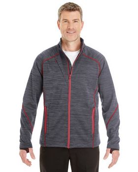 North End 88697 Men's Flux Melange Bonded Fleece Jacket