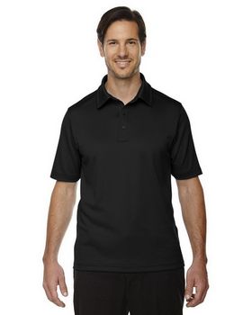 North End 88803 Men's Exhilarate Coffee Charcoal Performance Polo