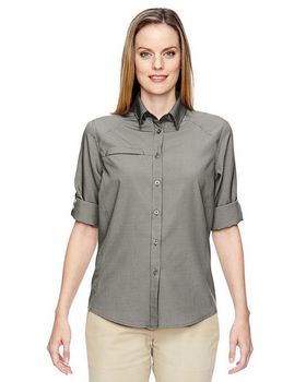 North End 77046 Women's Excursion FBC Textured Performance Shirt