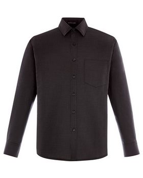 North End 87043 Men's Paramount Cotton Blend Twill Checkered Shirt