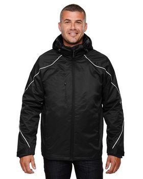 North End 88196 Men's Angle 3-In-1 Jacket With Bonded Fleece Liner