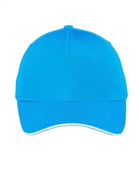 Reception 6 Panel Cap Icon B Granada Blue by Pilgrim Surf Supply