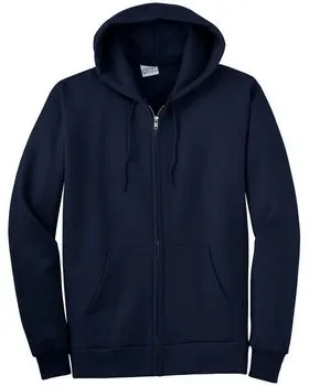 Zip Hoodie | Dark Navy, Dark Navy / 12-18M - 100% Cotton Fleece, Kids Zip Hooded Sweatshirt, Made in USA, Soft & Cozy, City Threads