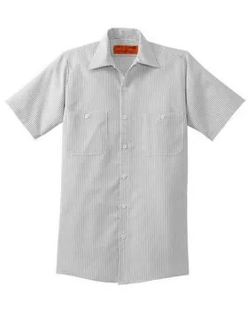 Red Kap Industrial Short Sleeve Work Shirt - White - M