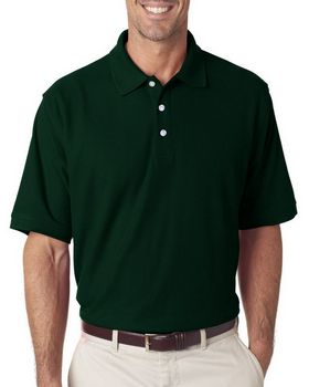 UltraClub 7510 Men's Platinum Honeycomb Pique Polo