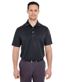 UltraClub 8320 Men's Platinum Performance Jacquard Polo