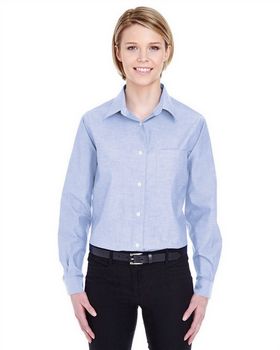 Ultraclub 8361 Women's Performance Pinpoint Oxford