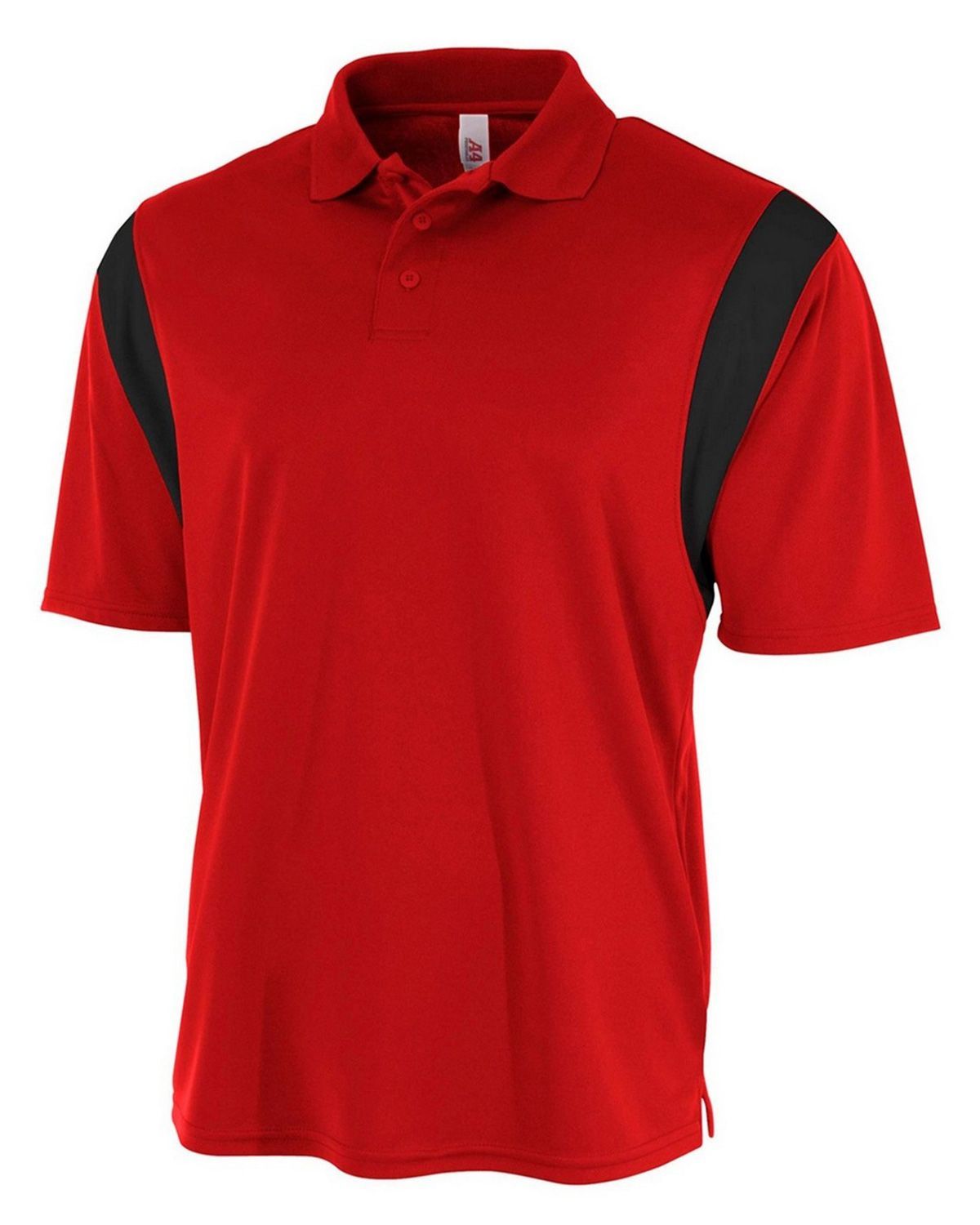 Online A4 N3266 Adult Color Block Polo With Knit Collar - Apparelnbags.com