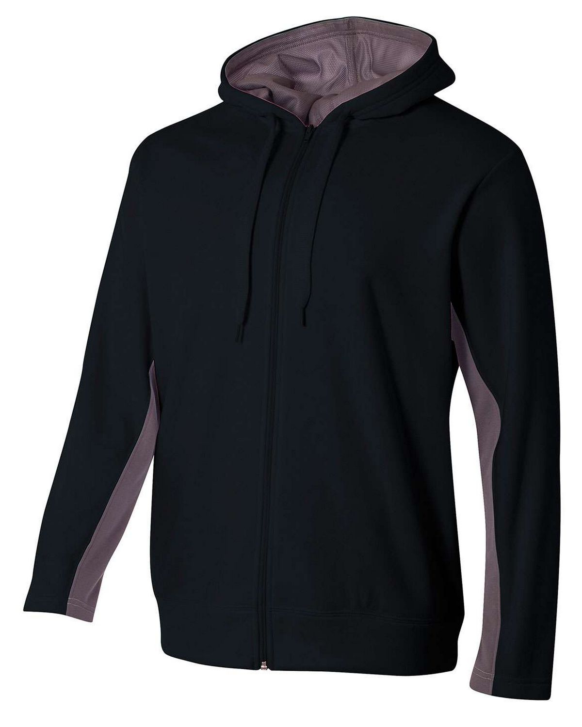 A4 N4251 Men's Tech Fleece Full Zip Hooded Sweatshirt