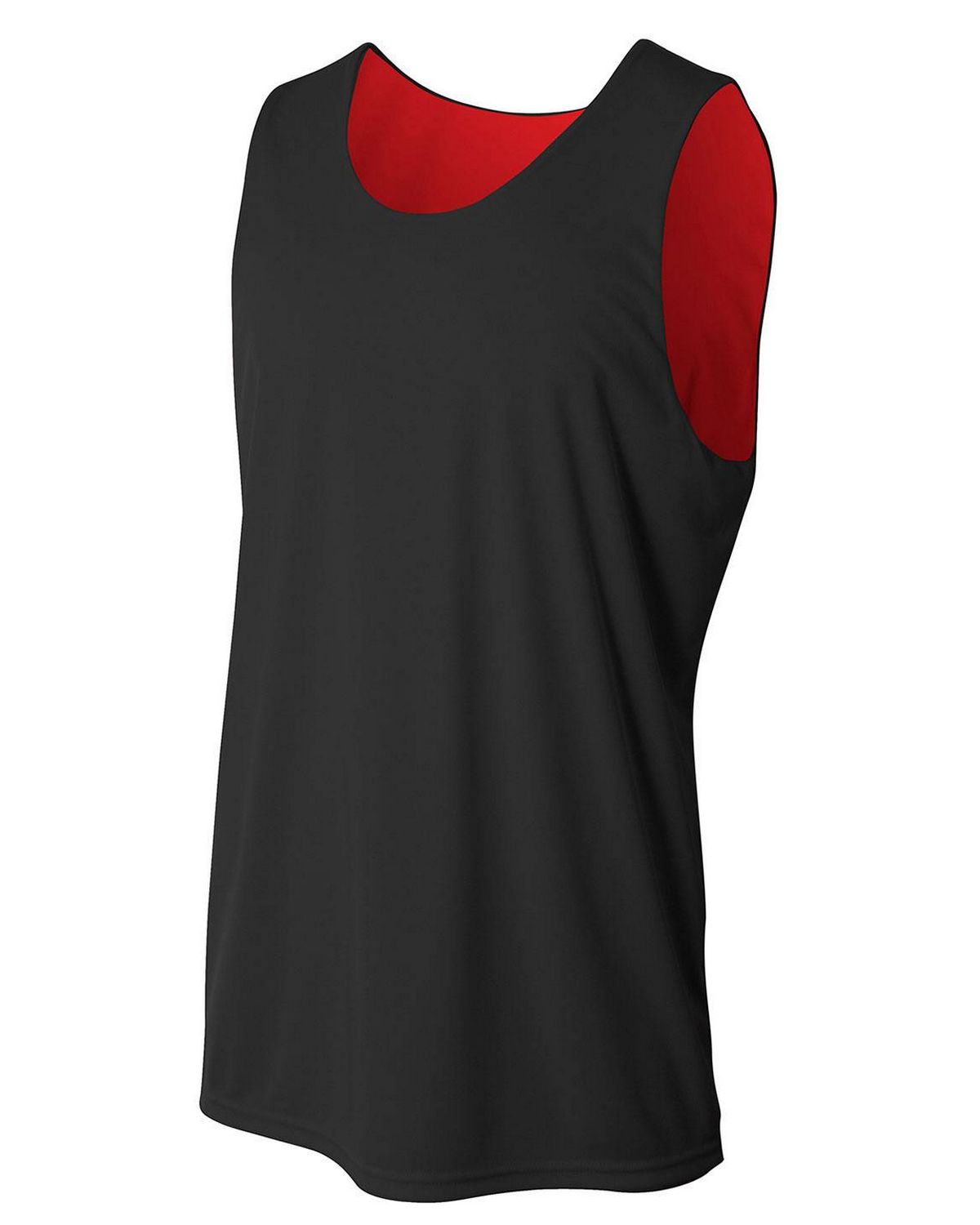 black and red reversible basketball jerseys