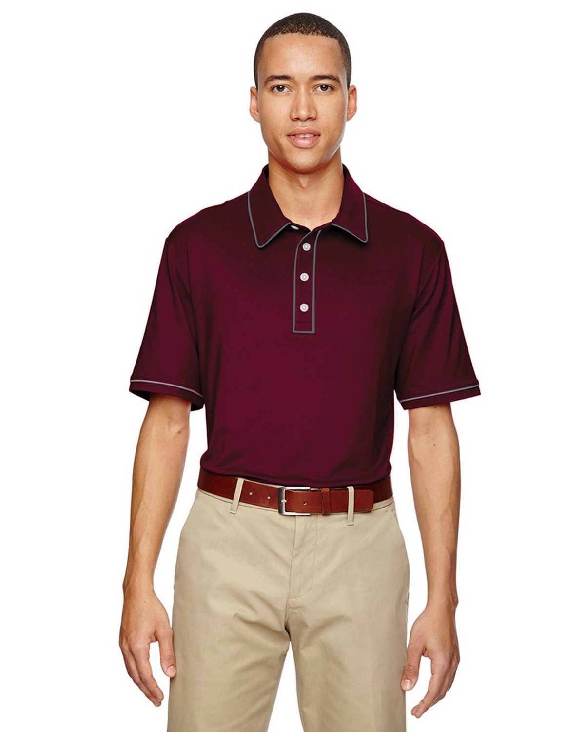Adidas Golf A125 Men's Puremotion Piped Polo