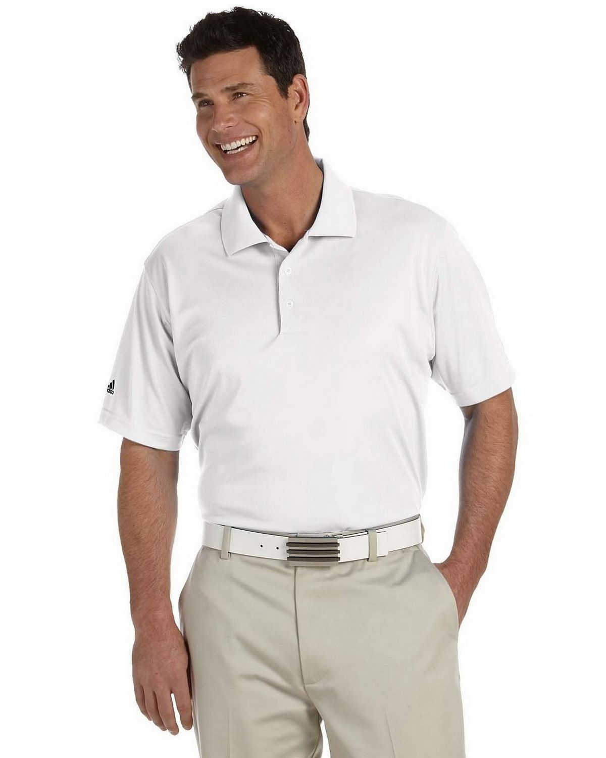Adidas Golf A130 Men's ClimaLite Pique Short-Sleeve Polo