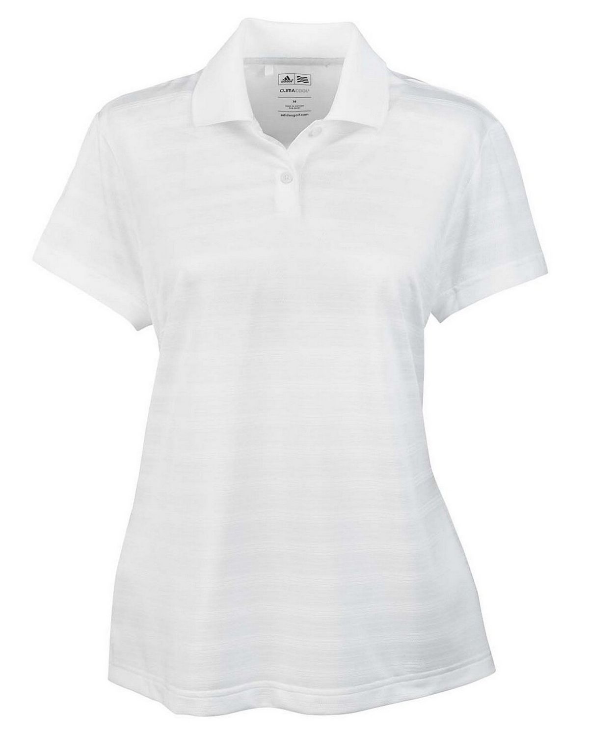 Adidas Golf A162 Women's ClimaLite Textured Short-Sleeve Polo