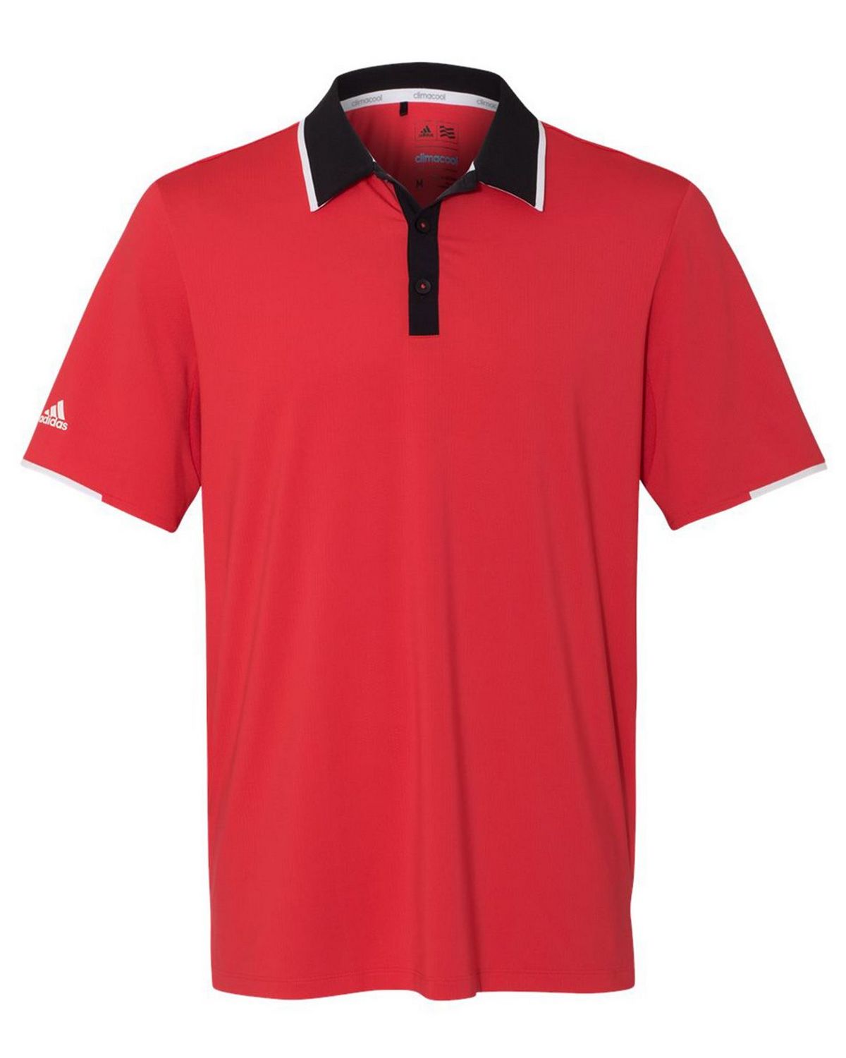 Navidad Reactor Geografía Logo Embroidered Adidas Golf A166 Mens Climacool Performance Colorblock  Sport Shirt