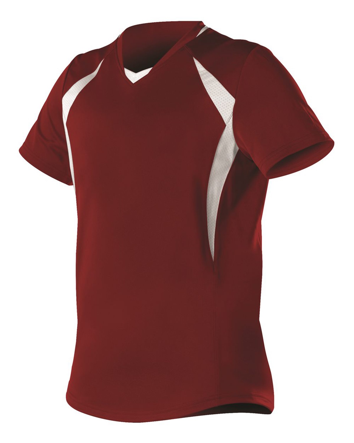 Women's Under Armour Henley Softball Button Jersey Red Women's Top Large Shirt 